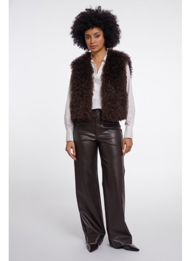 Sensy.7002612 Rino en Pelle Waistcoat Coffee roast