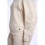 Manar.7002612 Rino en Pelle Crew neck sweater with applicated sleeves Off white