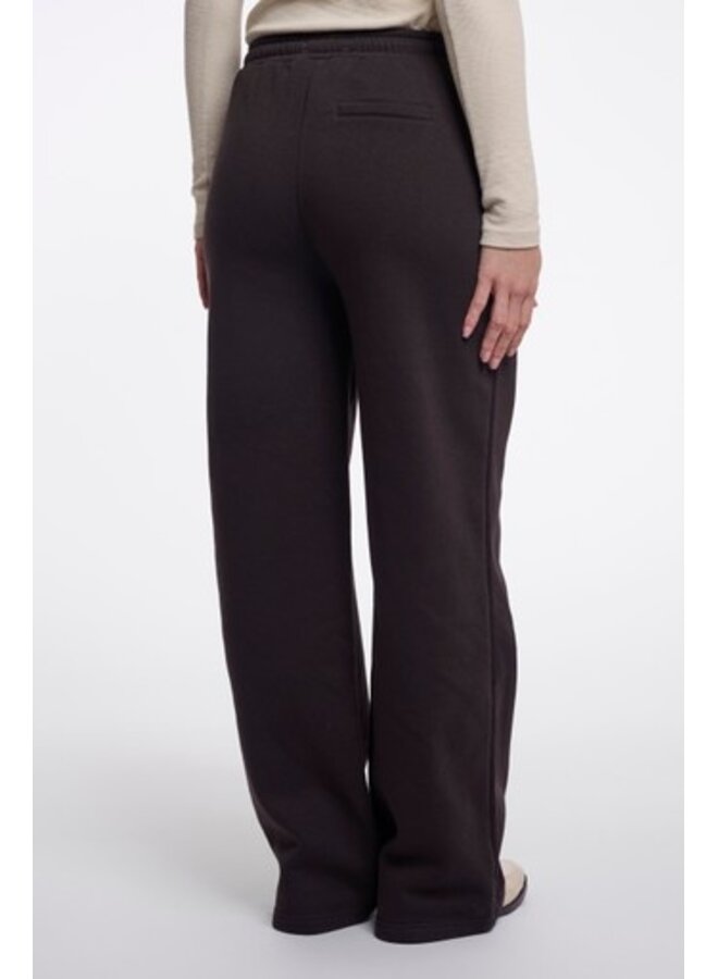 Lika Regular.7002612 Rino en Pelle Regular length wide leg pants Coffee roast