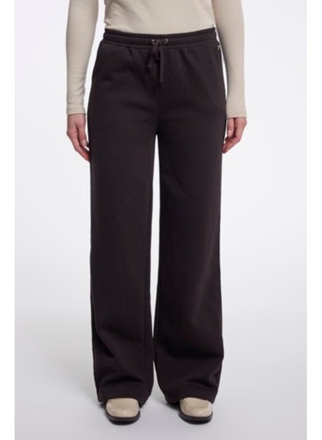 Lika Regular.7002612 Rino en Pelle Regular length wide leg pants Coffee roast