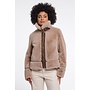 Lambra.7002612 Rino en Pelle Short faux fur jacket Oat