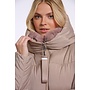 Joni.7002612 Rino en Pelle Padded jacket with detachable collar Mocha latte