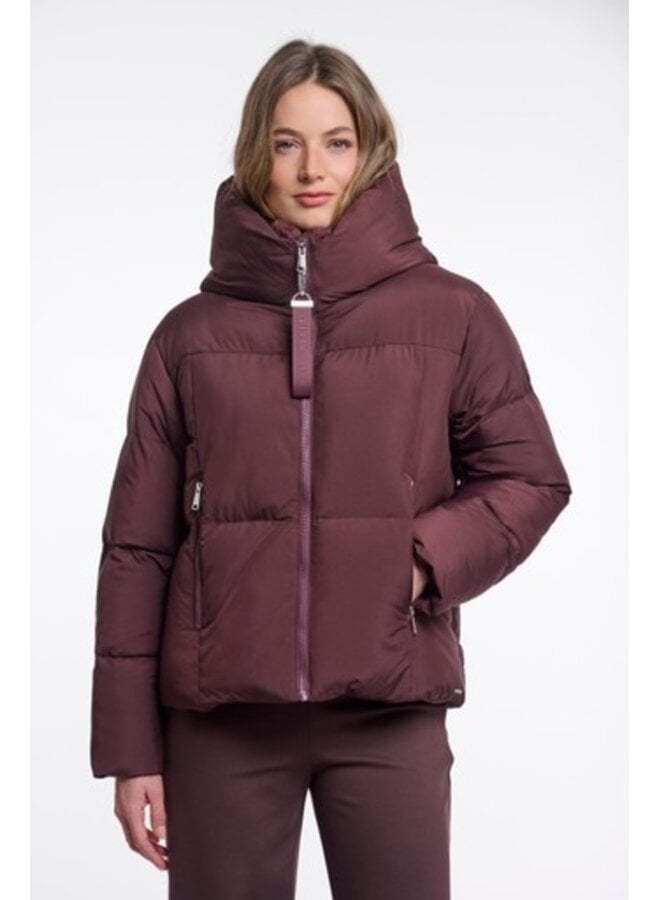 Joni 7002612 Rino & Pelle Padded jacket with detachable collar Fudge cloak