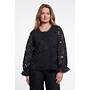 Rodiana.7002611 Rino en Pelle Blouse with balloon sleeves Black