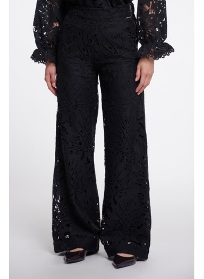 Naomi Regular.7002611 Rino en Pelle Regular length straight leg pants Black