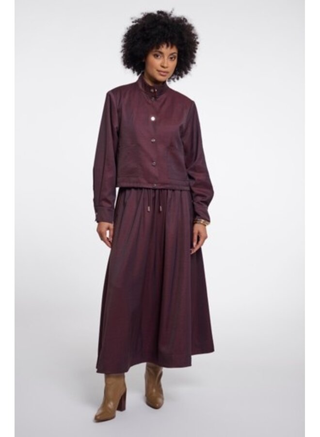 Lian.7002611 Rino en Pelle Midi skirt Fudge cloak