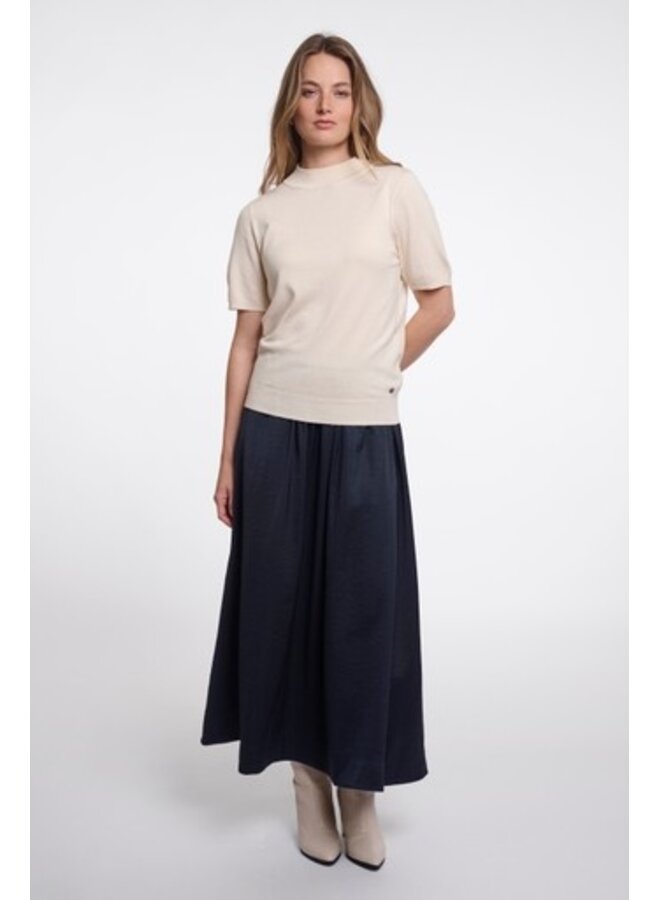 Lian.7002611 Rino en Pelle Midi skirt Dark navy