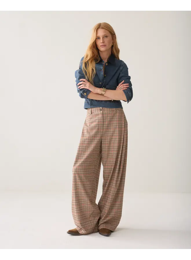 4s3042 12496 120 Summum Trousers Check goji berry