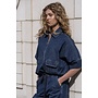 63511-10 879 Geisha Overtop denim Dark blue denim washed