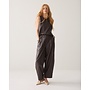 4s3043-12526 754 Summum Balloon trouser Soft faux leather  Dark chocolate