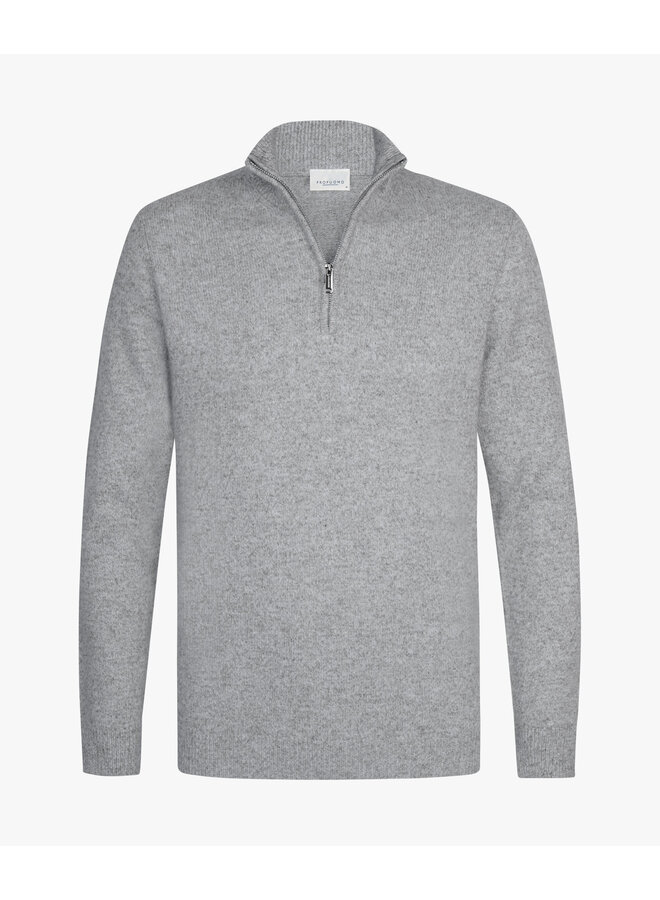 PPXJ30047C Profuomo pullover half zip grey