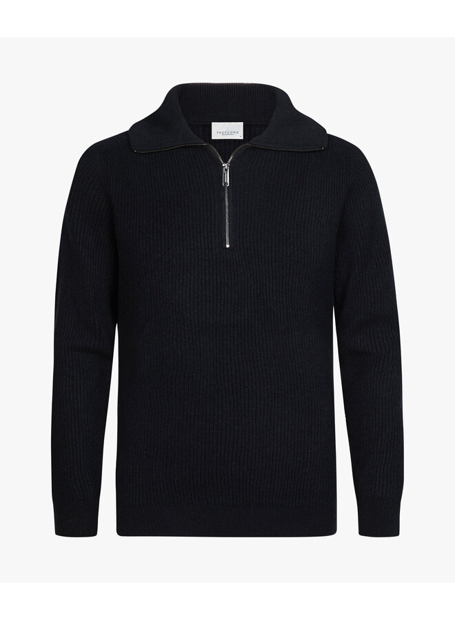 PPXJ30058A Profuomo pullover half zip navy