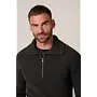 PPXJ30058F Profuomo pullover half zip dark brown