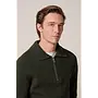 PPXJ30058E Profuomo pullover half zip dark green