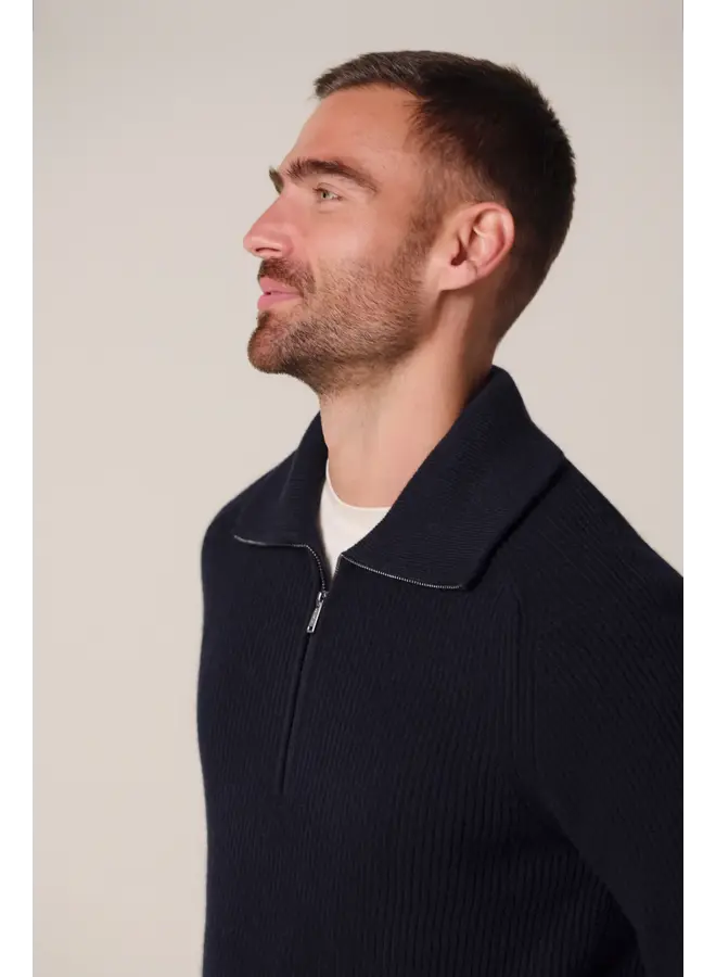 PPXJ30058A Profuomo pullover half zip navy