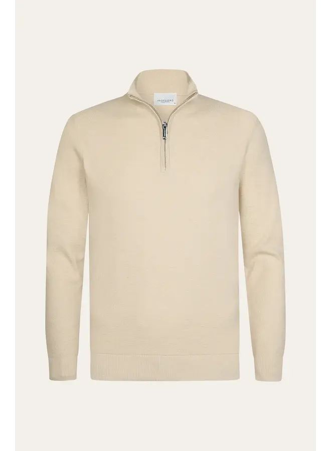 PPXJ30023E Profuomo pullover half zip off white
