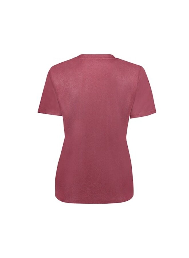 62561-41 480 Geisha T-shirt round neck foil burgundy