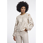 Jaike.7002611 Rino en Pelle Long balloon sleeve blouse Birch