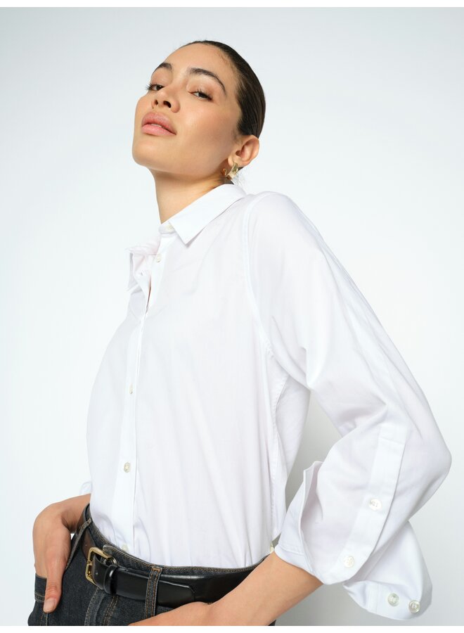 182350 101 MosMosh MMWinola Cotton Twil Shirt White