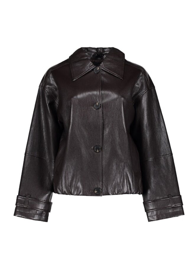 65562-19 785 Geisha Jacket pu dark brown