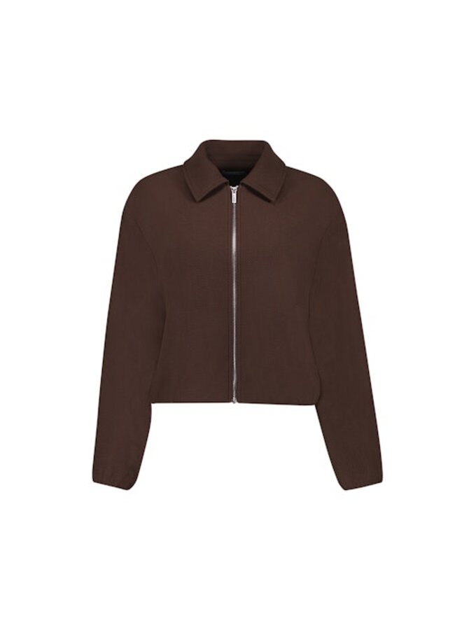 65556-21 775 Geisha Bomber comfy collar brown