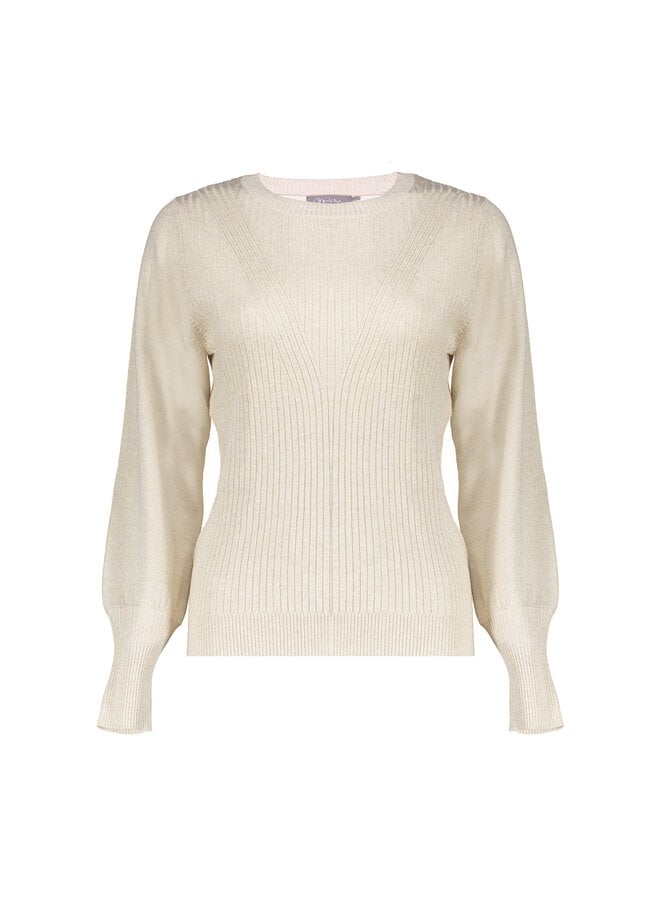 64594-14 010 Geisha Pullover v design lurex off-white