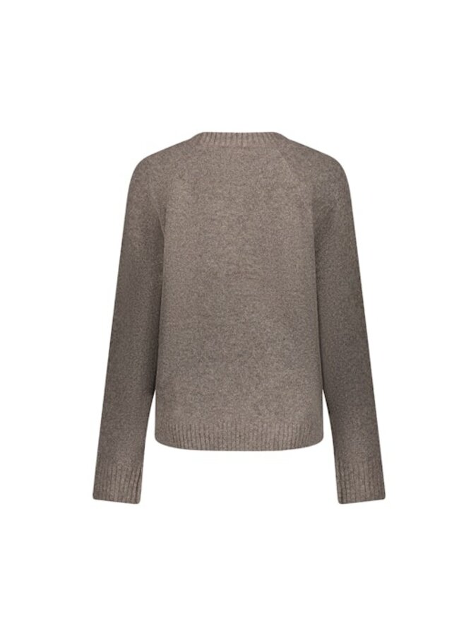 64592-14 935 Geisha Pullover raglan buttons greige