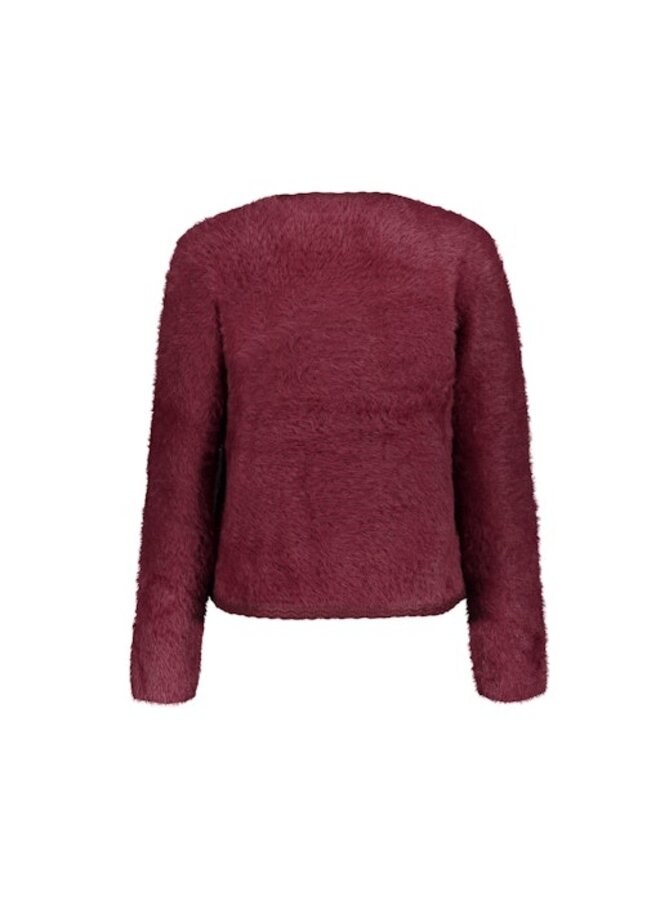 64508-10 480 Geisha Cardigan hairy burgundy