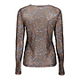 62584-14 775 Geisha Top mesh small flowers brown/blue