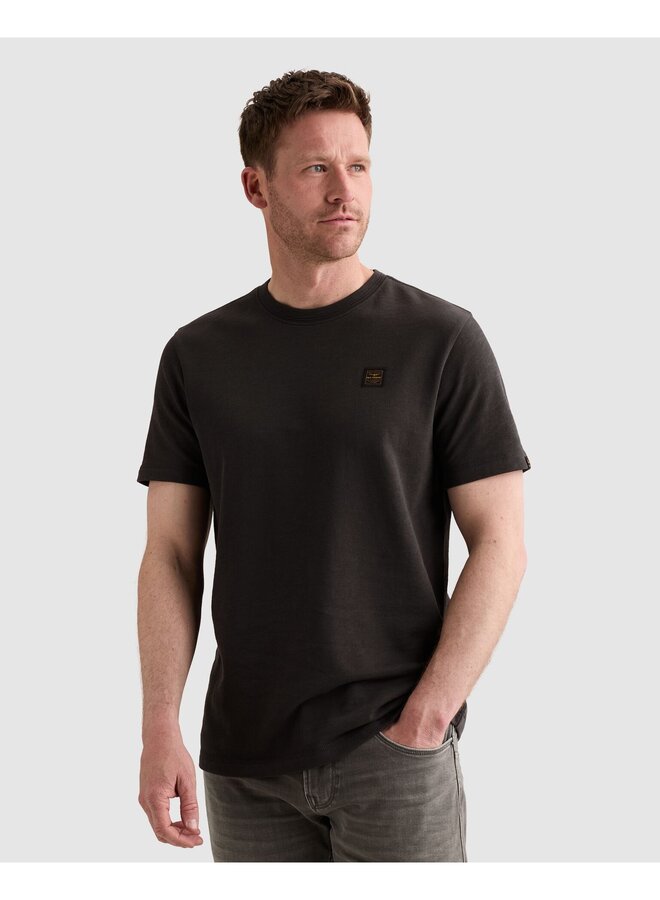 PTSS2609565 9140 PME Legend Short sleeve r-neck light slub terry Obsidian