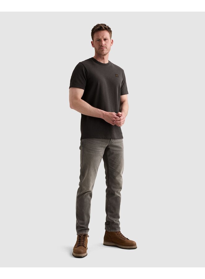 PTSS2609565 9140 PME Legend Short sleeve r-neck light slub terry Obsidian