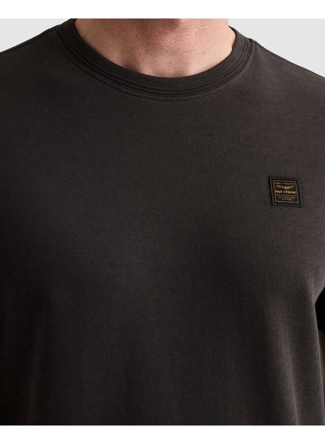 PTSS2609565 9140 PME Legend Short sleeve r-neck light slub terry Obsidian
