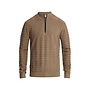 CKW2609316 8026 Cast Iron Half zip collar slim fit comfort blend Walnut