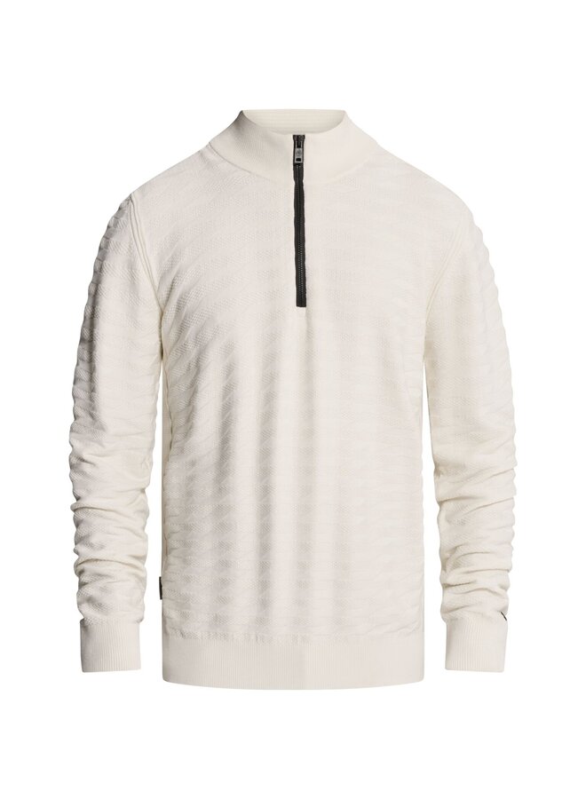 CKW2609316 7555 Cast Iron Half zip collar slim fit comfort blend White Down