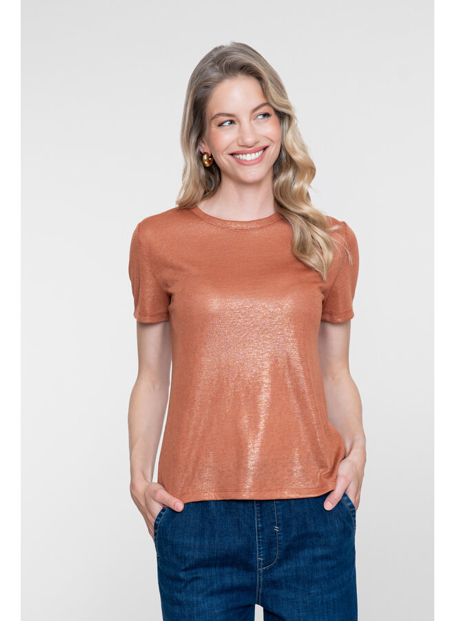 62561-41 735 Geisha T-shirt round neck foil camel