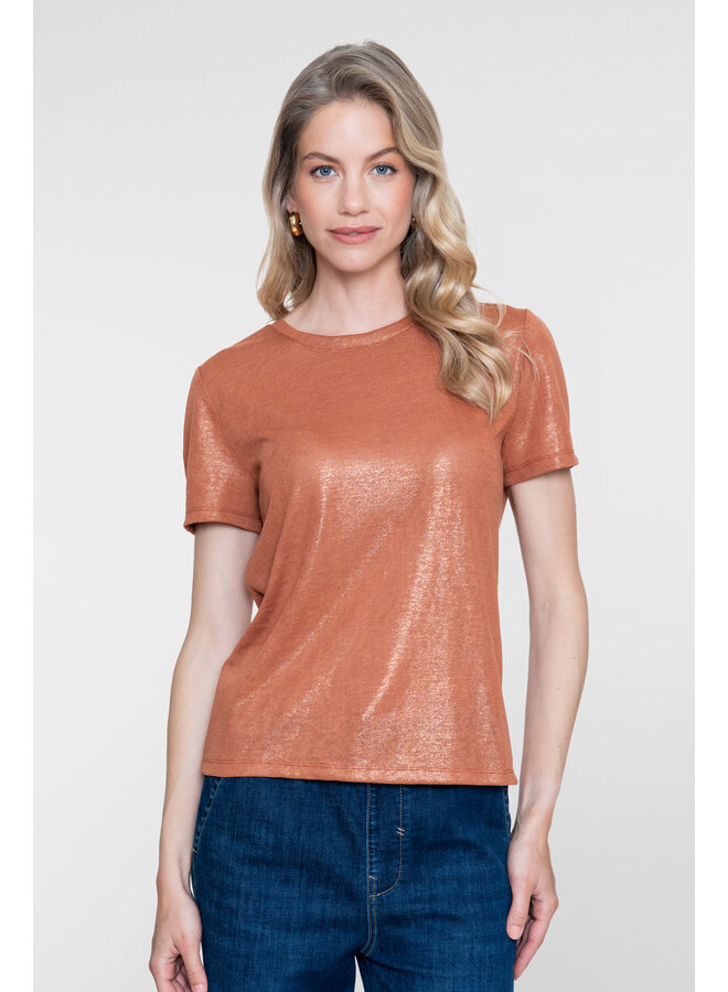 62561-41 735 Geisha T-shirt round neck foil camel