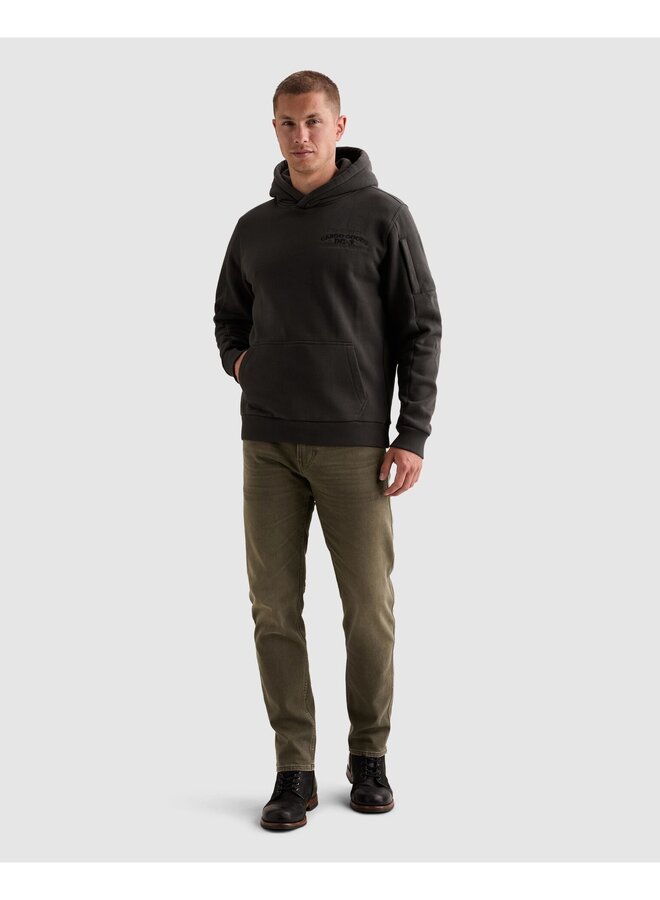 PSW2609454 9140 PME Legend Hooded 3t cross fleece Obsidian