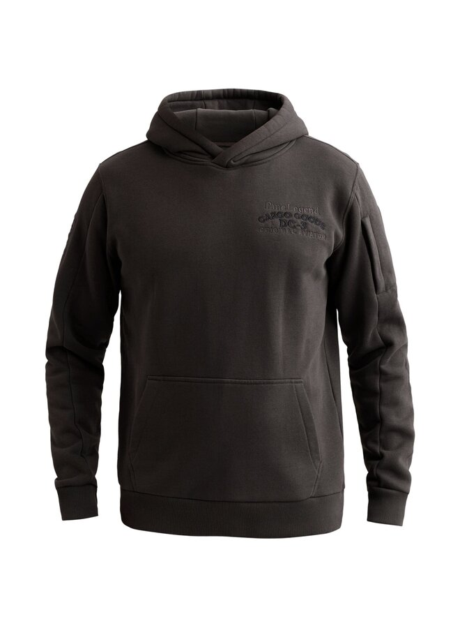 PSW2609454 9140 PME Legend Hooded 3t cross fleece Obsidian
