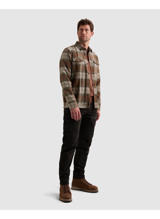 PSI2609264 8168 PME Legend Long sleeve shirt Shadow Grindle Check Cappuccino