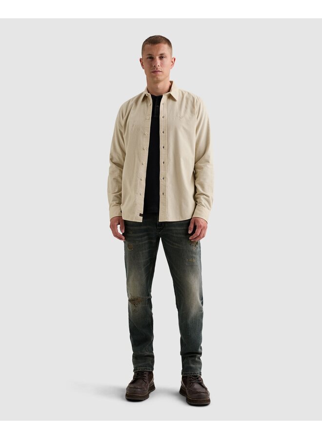 PSI2609260 7013 PME Legend Long sleeve shirt Fine Corduroy Bone White