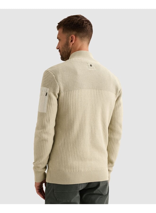 PKC2609356 7013 PME Legend Zip jacket cotton structure Bone White