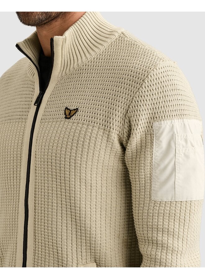 PKC2609356 7013 PME Legend Zip jacket cotton structure Bone White