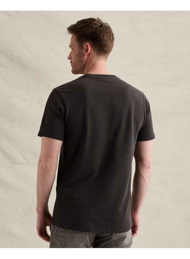 PTSS2609565 9140 PME Legend Short sleeve r-neck light slub terry Obsidian