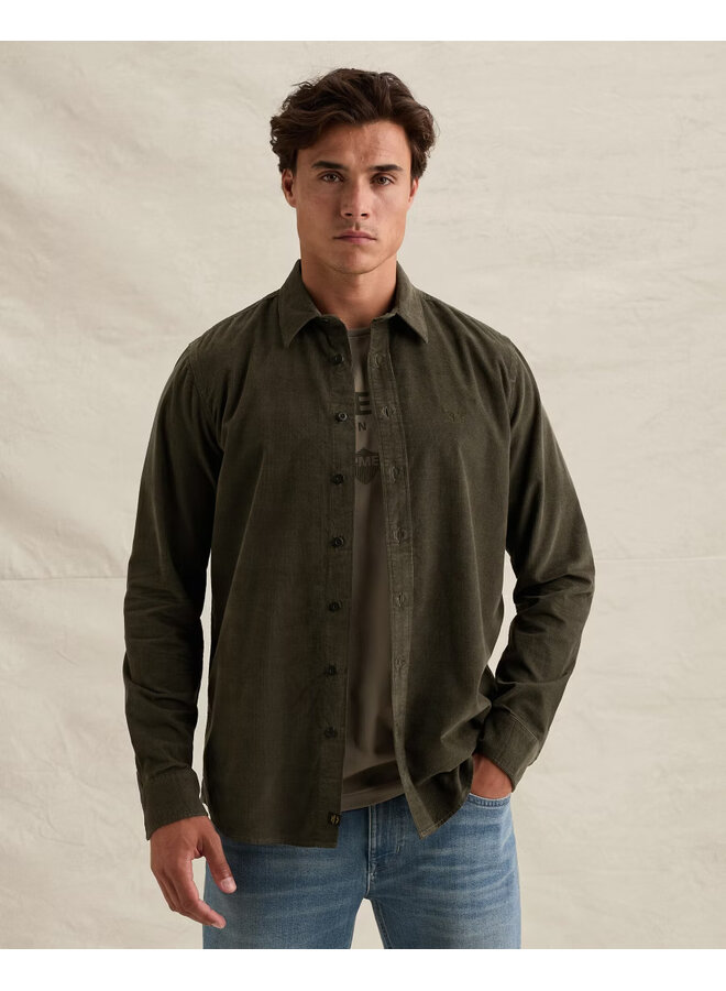PSI2609260 8039 PME Legend Long sleeve shirt Fine Corduroy Beluga