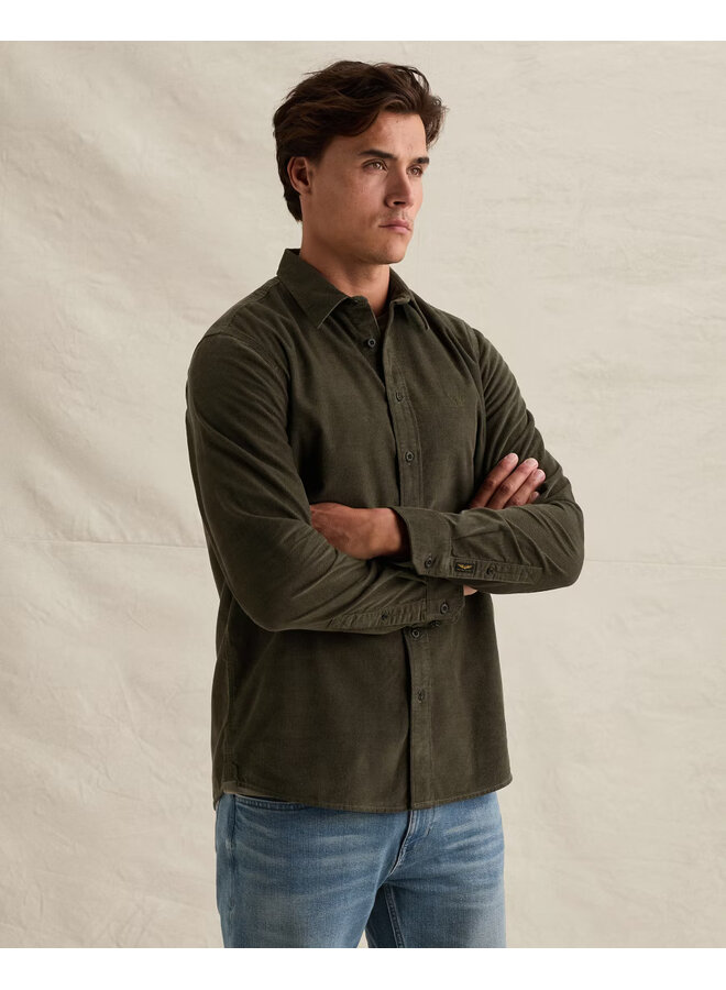 PSI2609260 8039 PME Legend Long sleeve shirt Fine Corduroy Beluga
