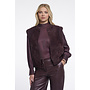 Bryanna.7002611 Rino en Pelle Blouse with bow tie neck Fudge cloak
