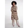 Hudson.7002612 Rino en Pelle Padded coat with detachable collar Mocha latte