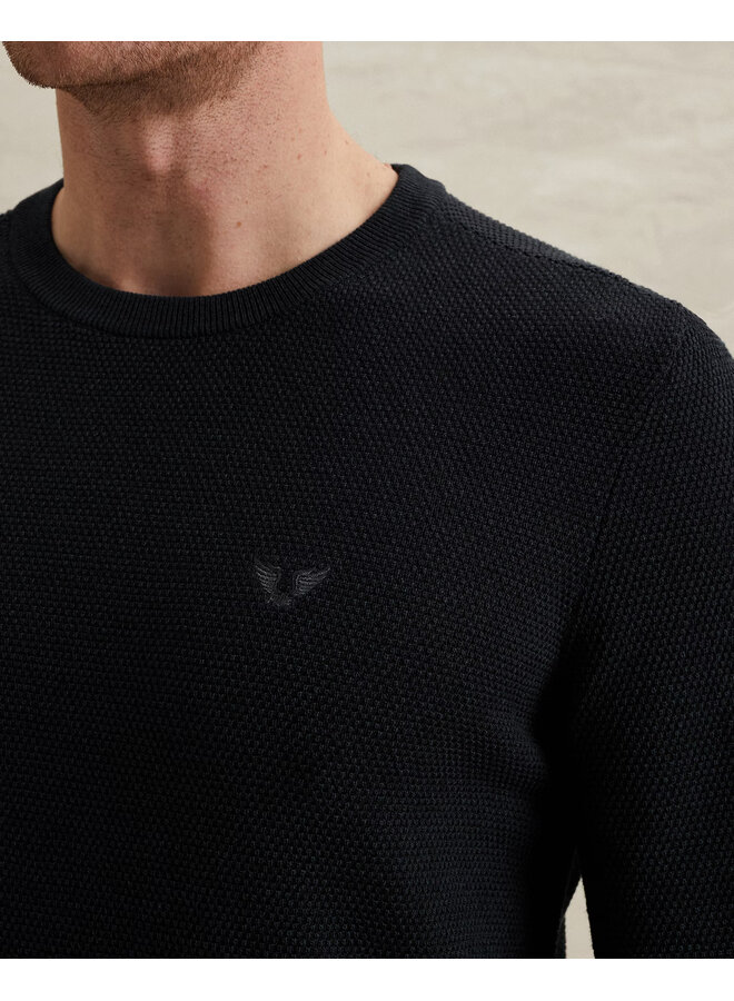 PKW0000334 999 PME Legend R-neck cotton modal Black