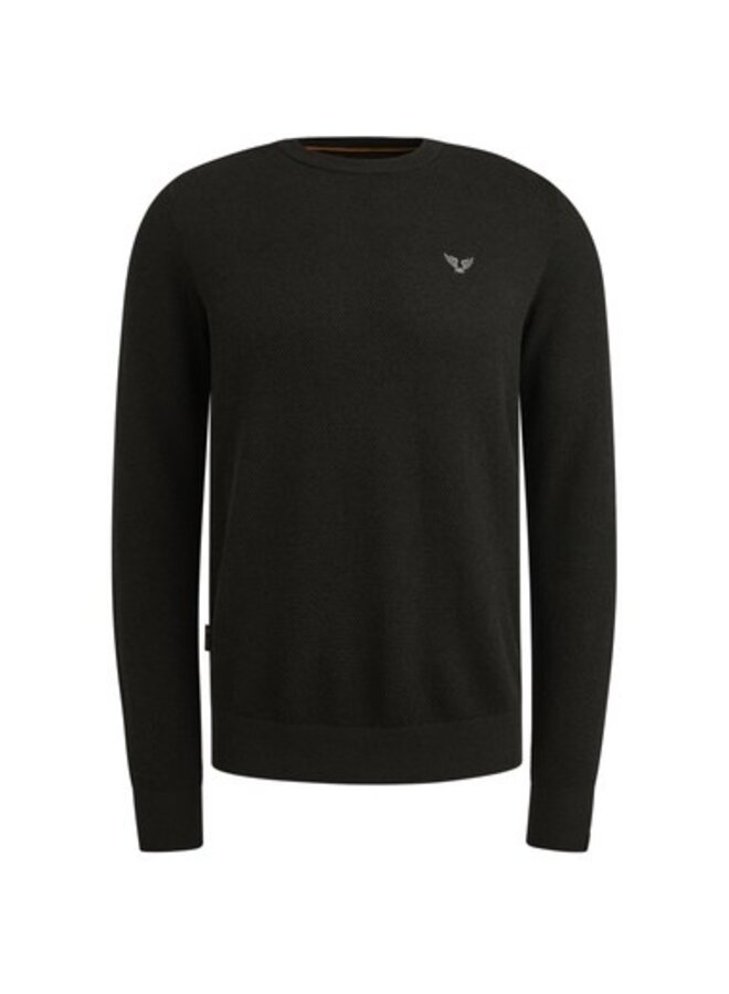 PKW0000334 999 PME Legend R-neck cotton modal Black