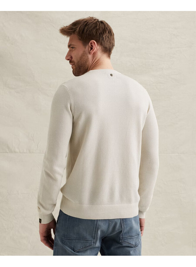 PKW0000334 910 PME Legend R-neck cotton modal Bone white melee